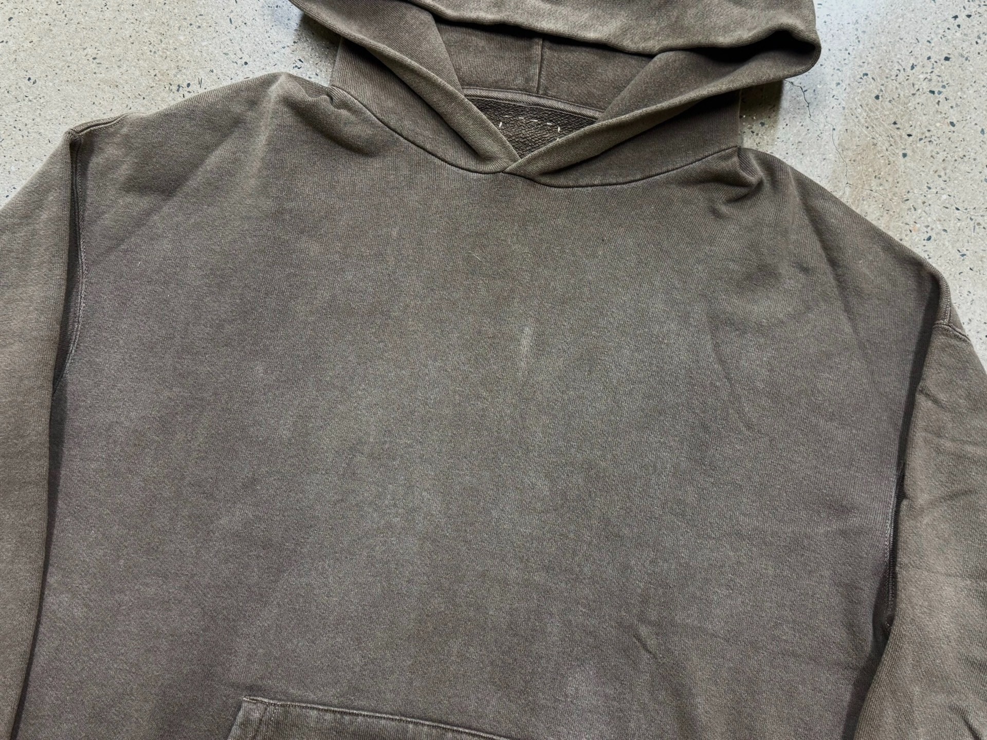 VISVIM 22ss Jumbo Mud-Dyed Hoodie — back