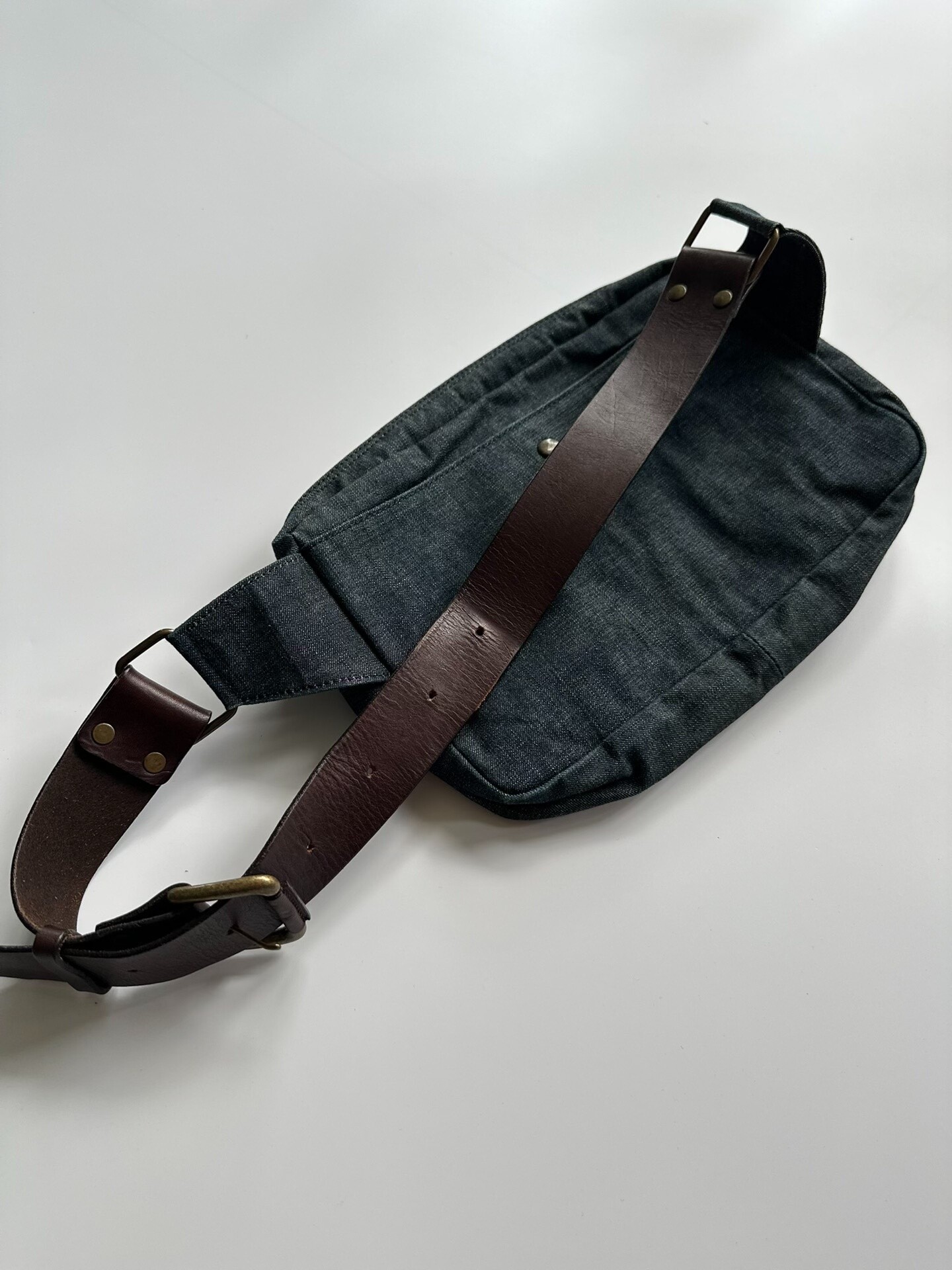 Dries Van Noten Denim Waist Bag — detail