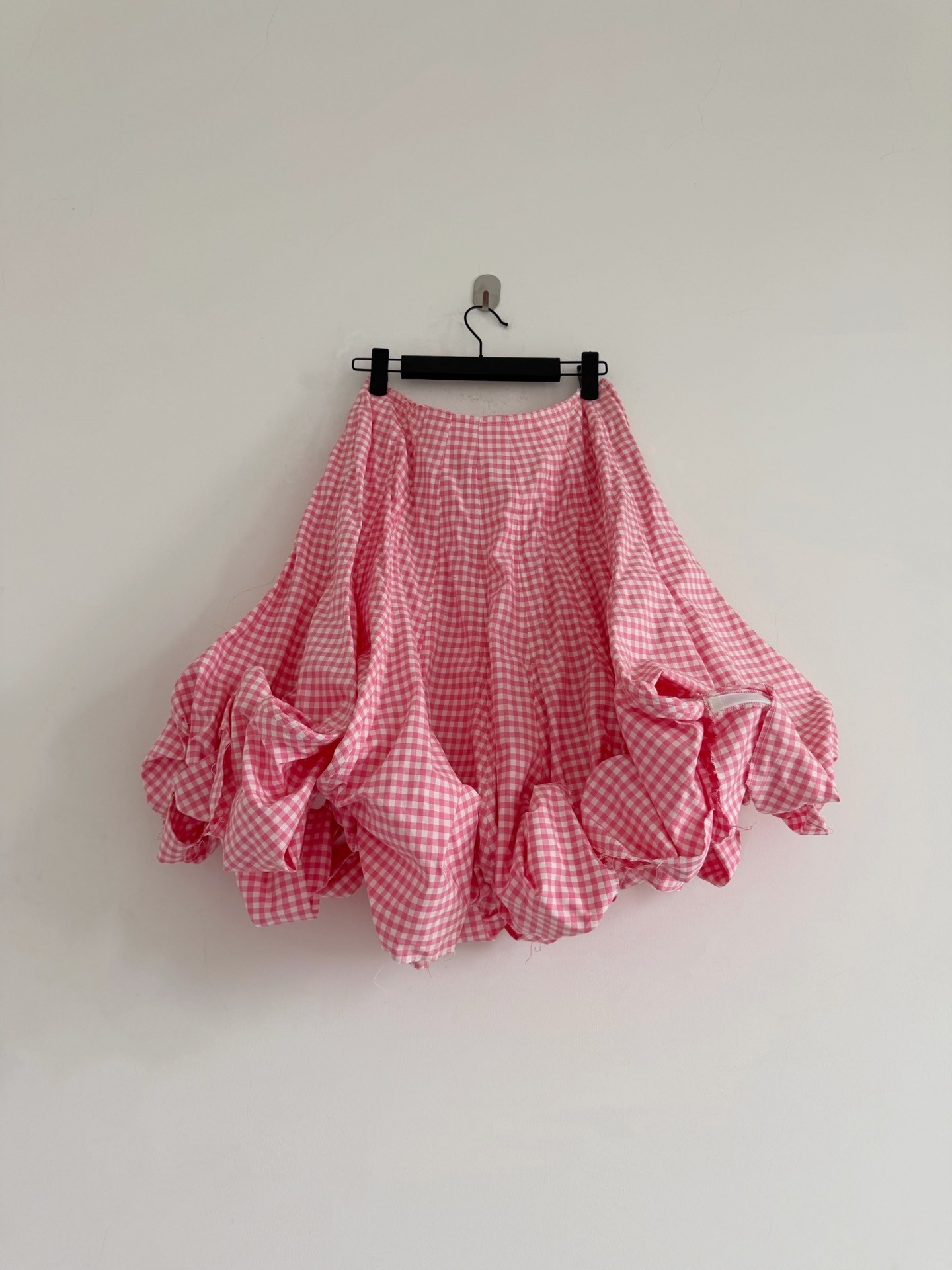 Comme des Garcons Pink Gingham Mini Skirt
