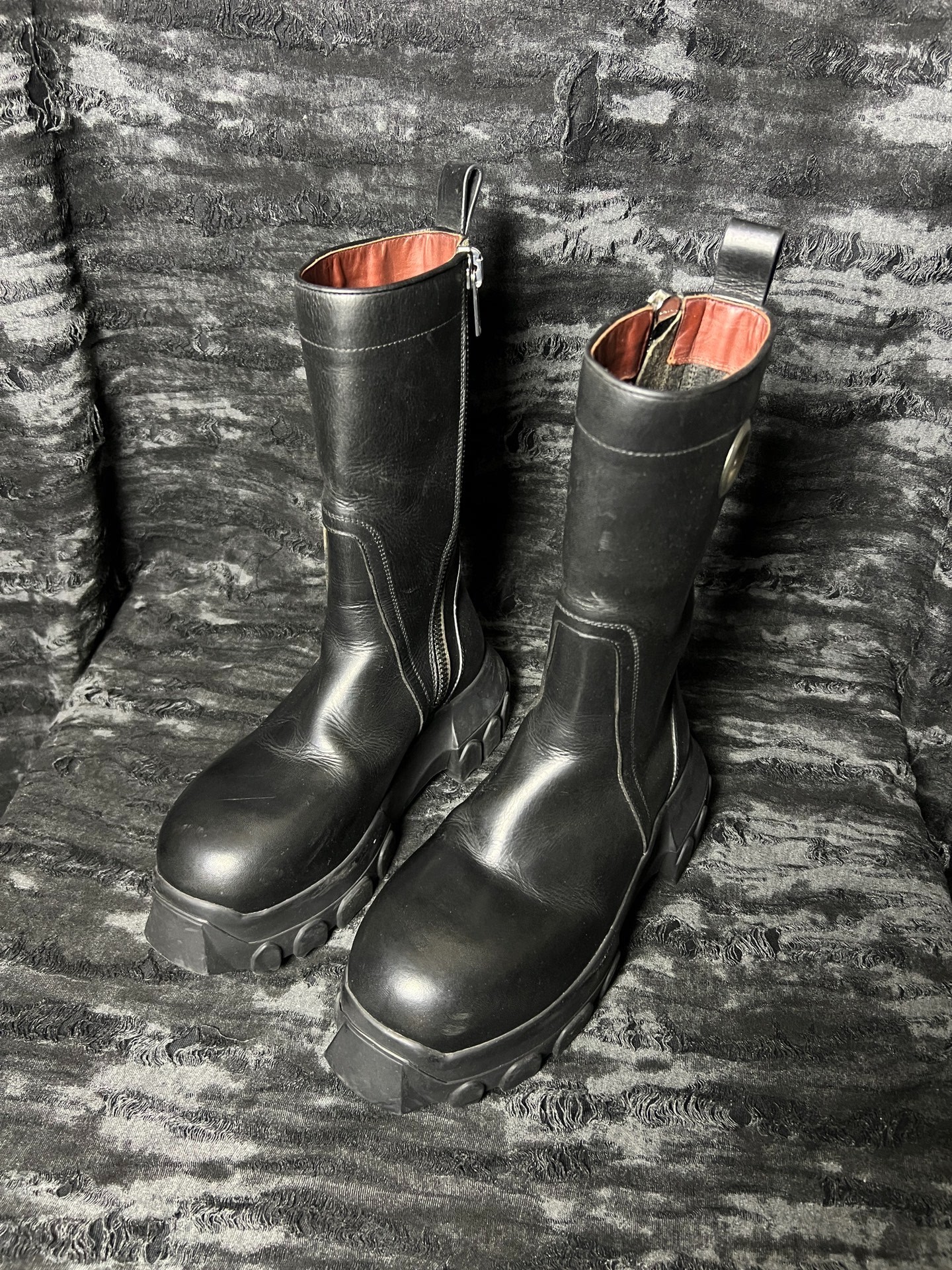 Rick Owens 21FW High-Top Octopus Sole Boots
