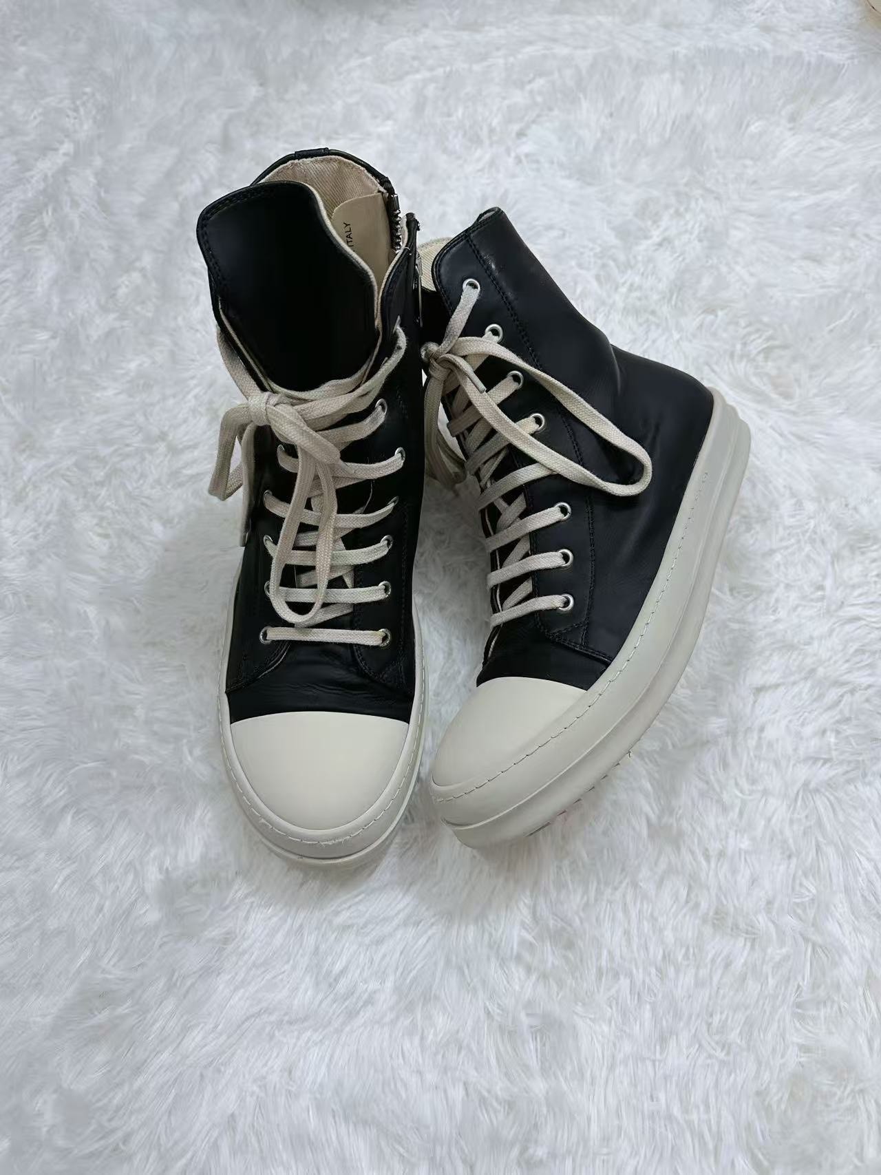 Rick Owens DRKSHDW Patent High-Top