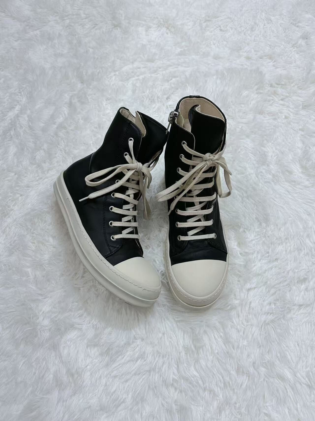 Rick Owens DRKSHDW Patent High-Top — back