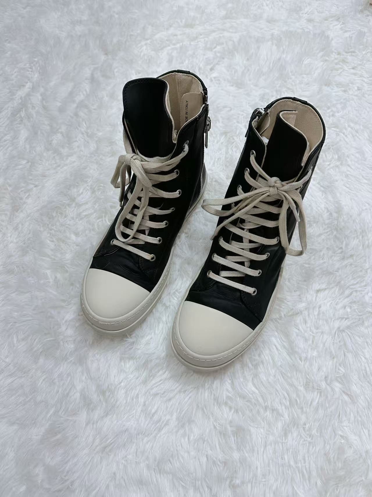Rick Owens DRKSHDW Patent High-Top — front