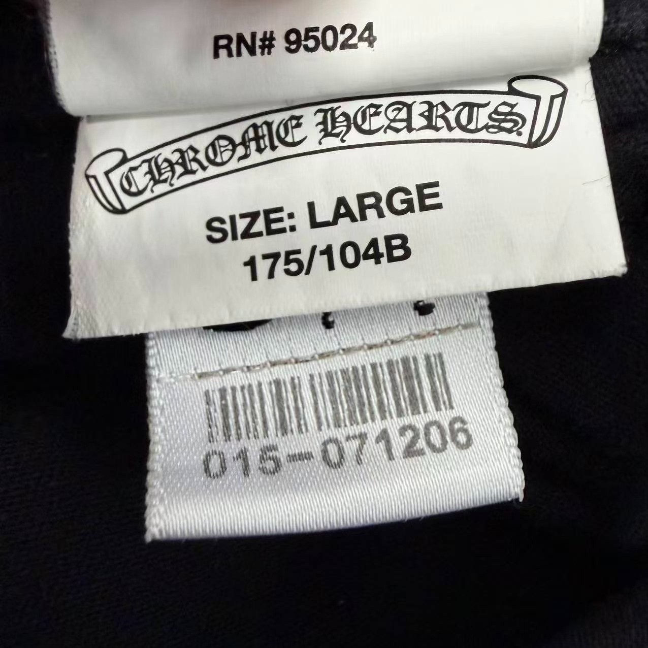 Chrome Hearts Big Cross Logo T-Shirt — back