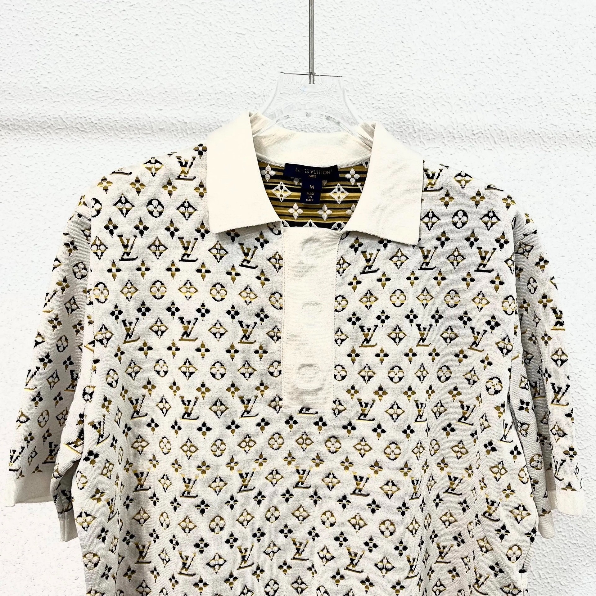Louis Vuitton Monogram Short-Sleeve Polo — front