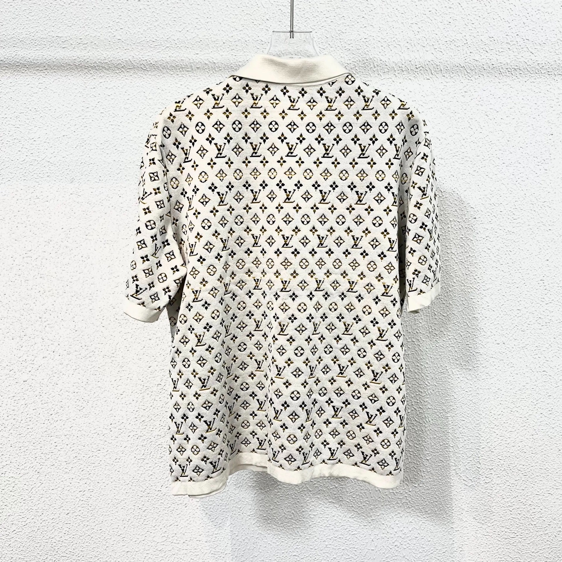 Louis Vuitton Monogram Short-Sleeve Polo — back