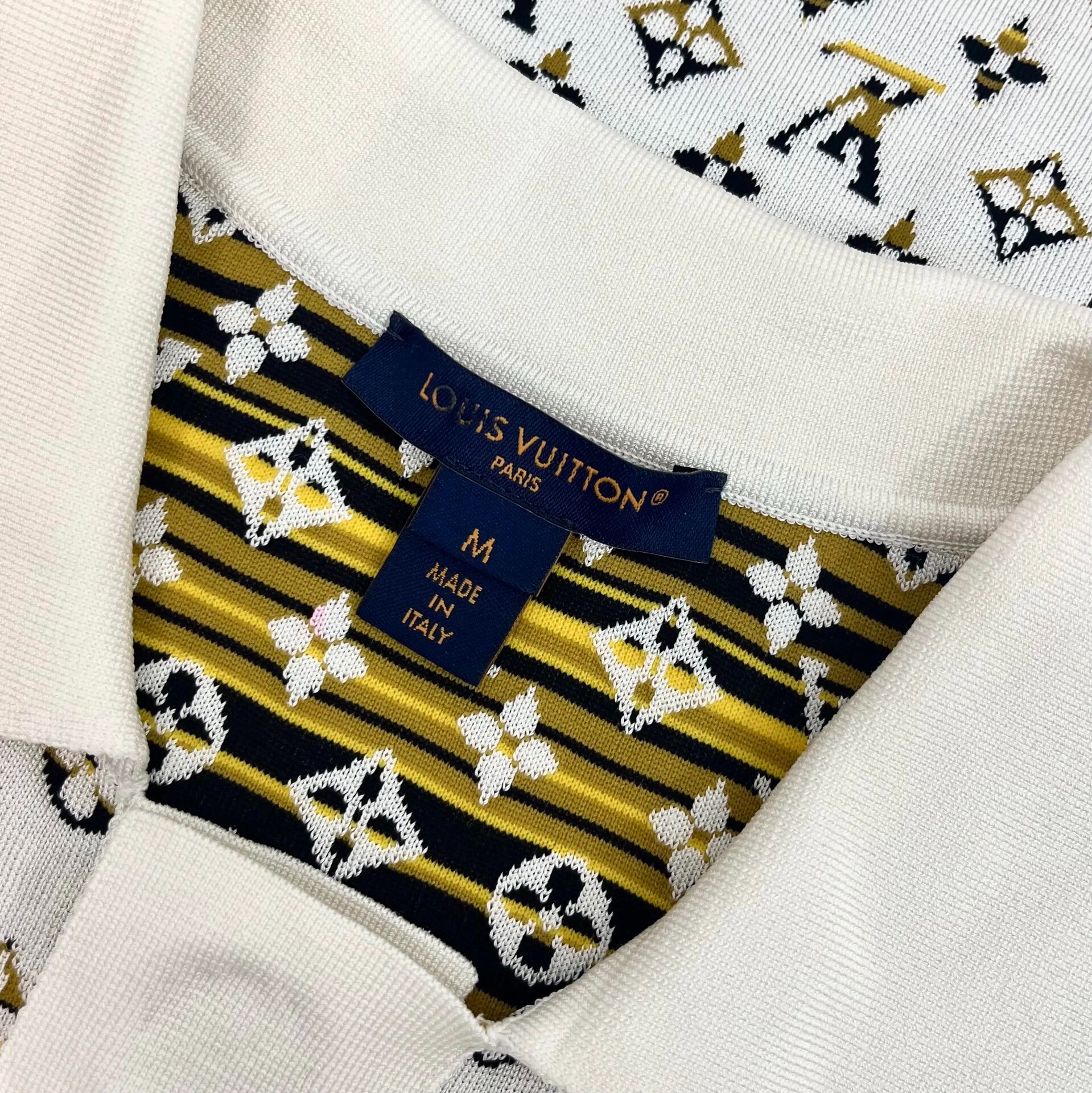 Louis Vuitton Monogram Short-Sleeve Polo — detail