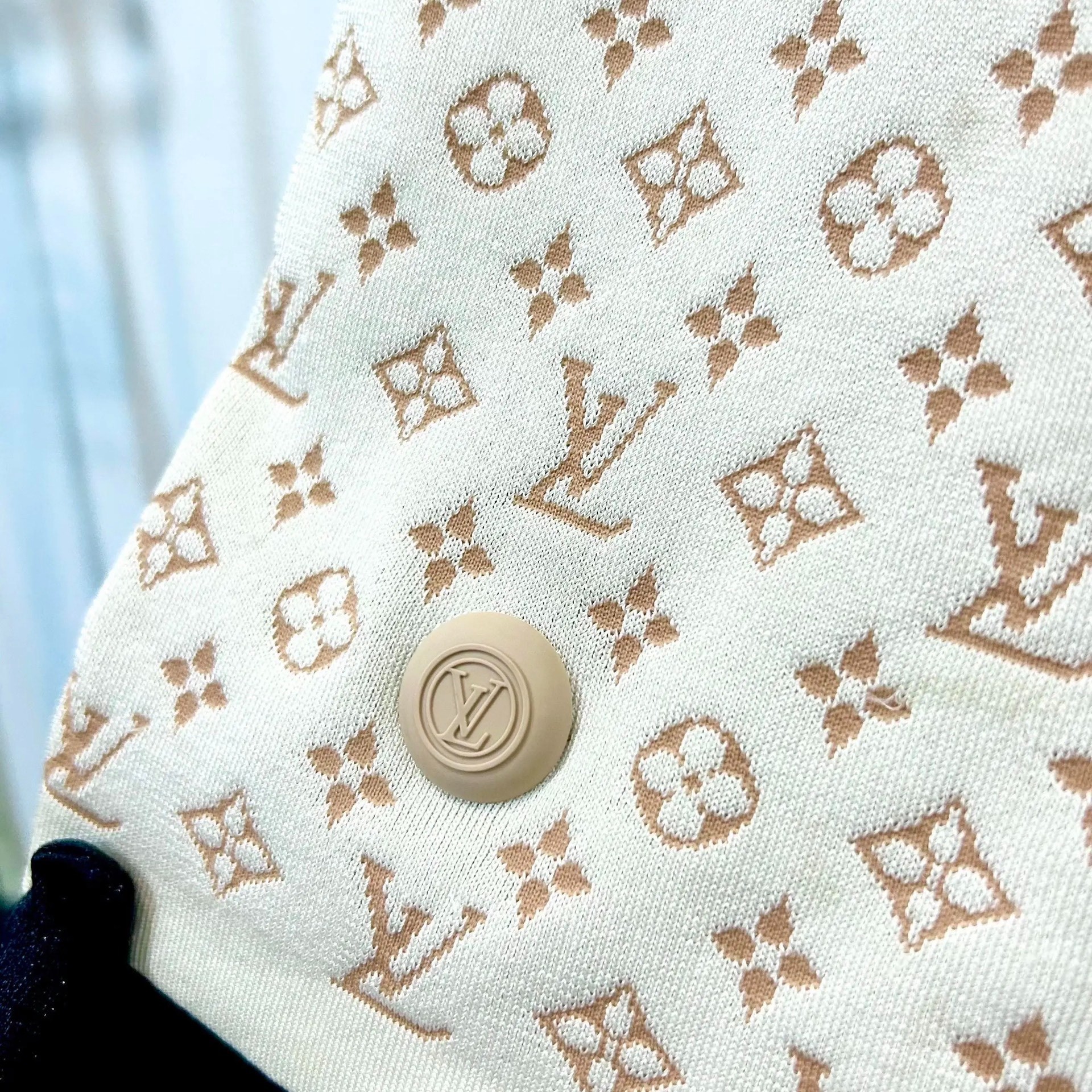 Louis Vuitton Jacquard Knit Midi Skirt — detail