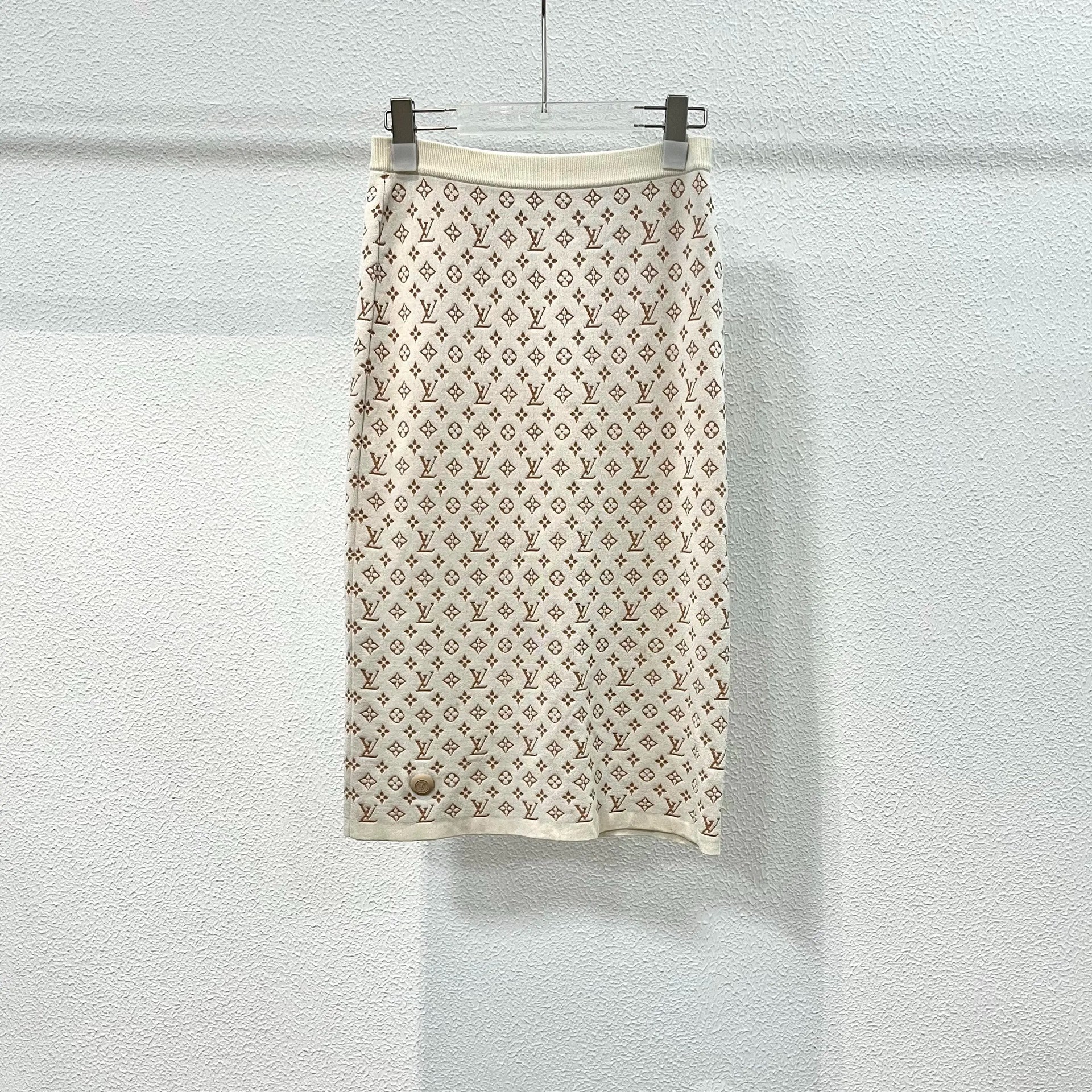 Louis Vuitton Jacquard Knit Midi Skirt