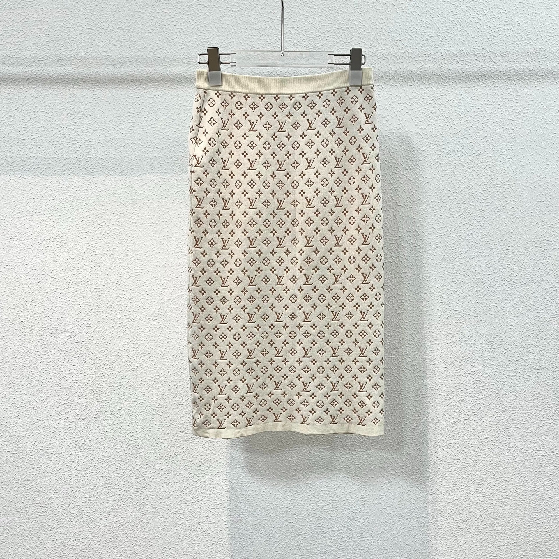 Louis Vuitton Jacquard Knit Midi Skirt — back
