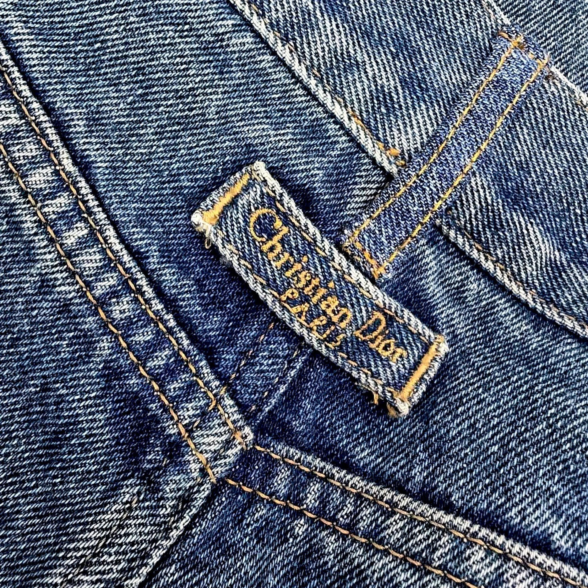 Dior High-Waisted Straight Jeans — detail