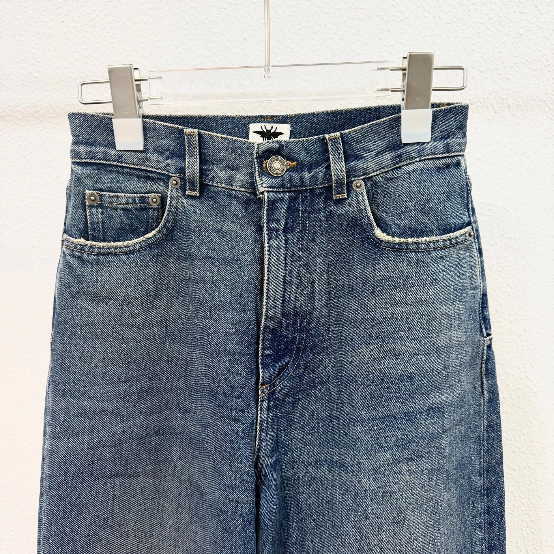 Dior High-Waisted Straight Jeans — front