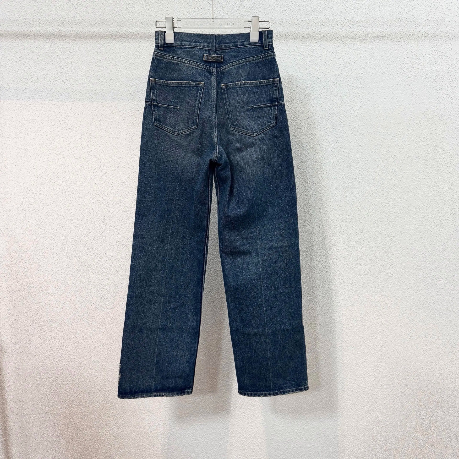 Dior High-Waisted Straight Jeans — back