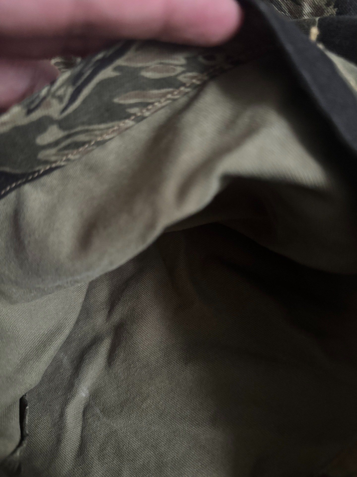 Freewheelers Green Tiger Camo Shorts — back