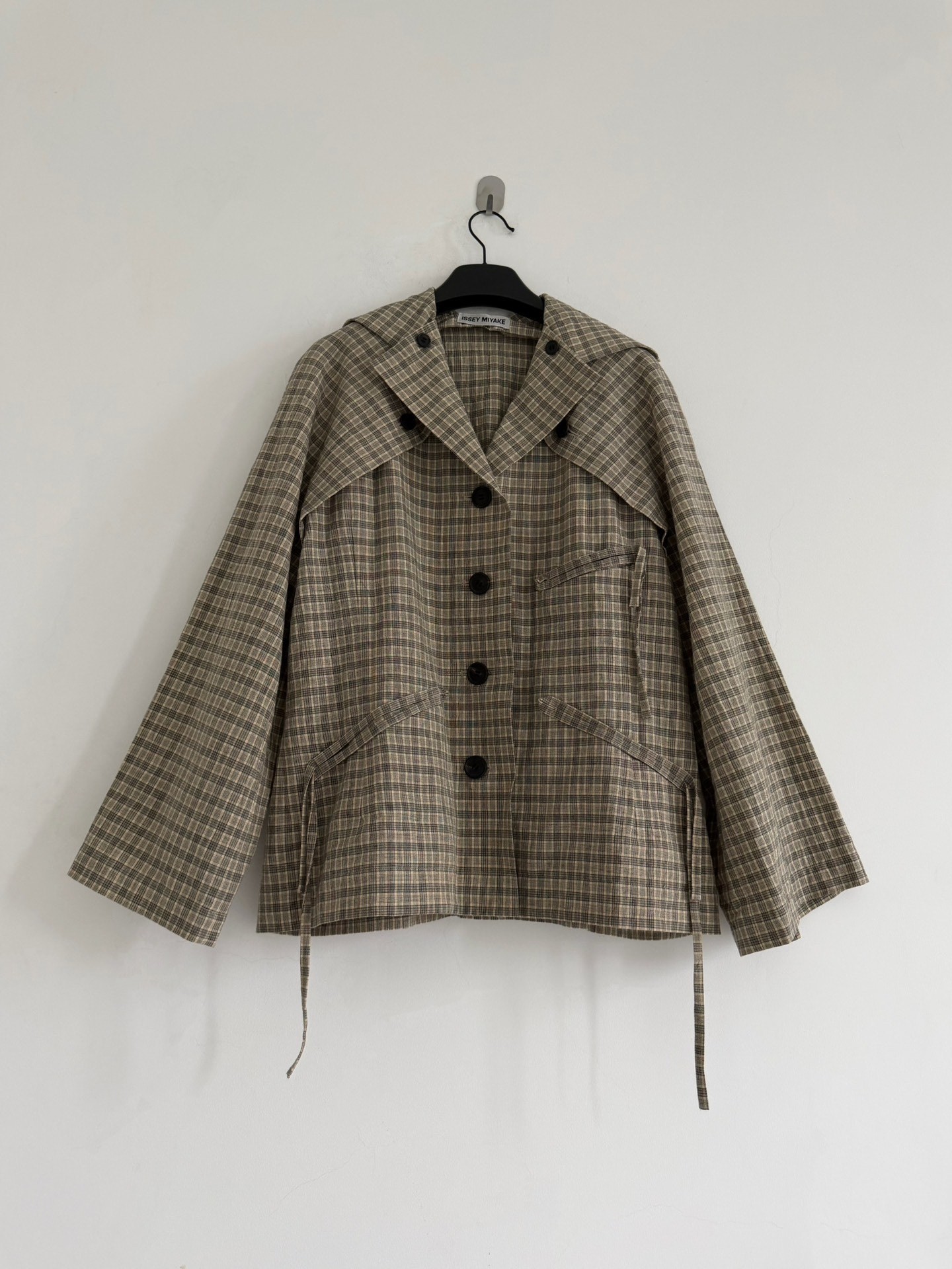 Issey Miyake 1997 Deconstructed Plaid Jacket — front