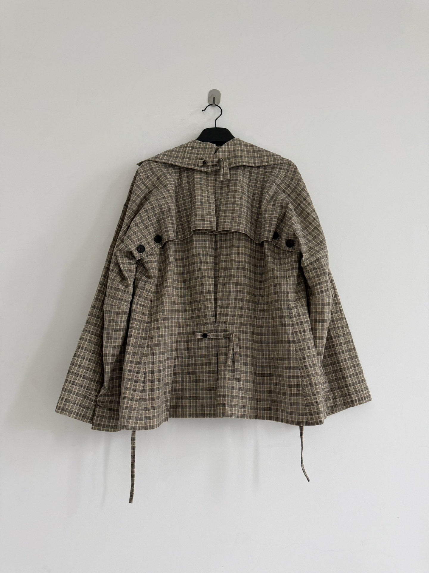 Issey Miyake 1997 Deconstructed Plaid Jacket — label