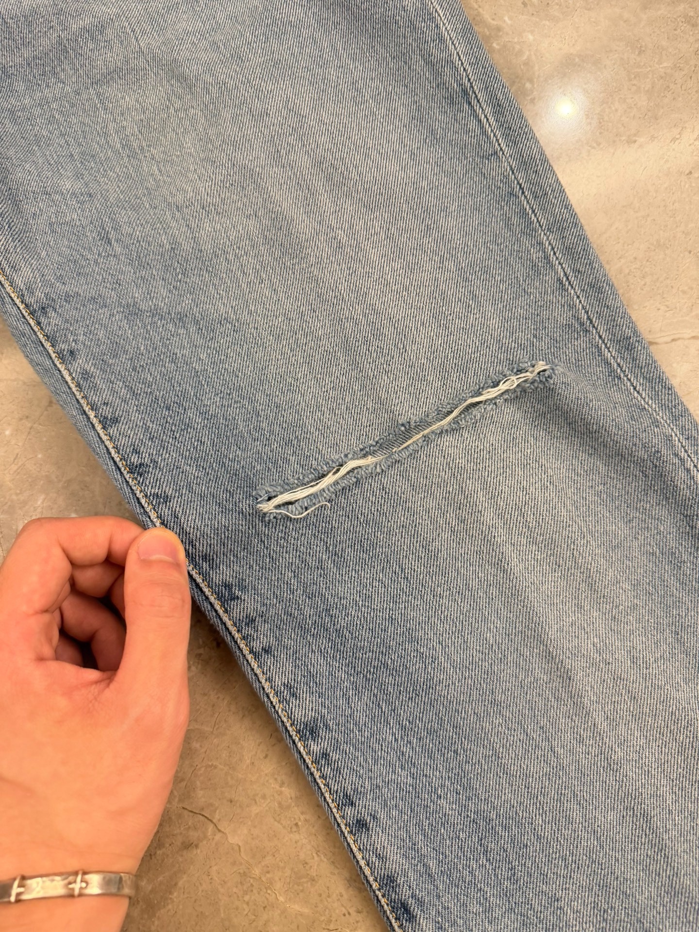 Saint Laurent D02 Blue Jeans — back