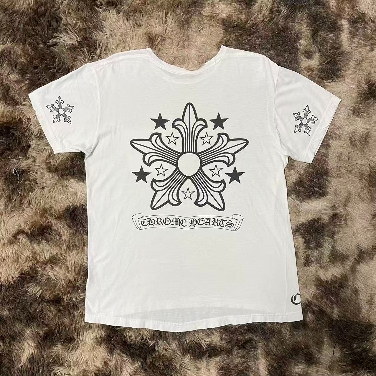Chrome Hearts White Short Sleeve T-Shirt — front