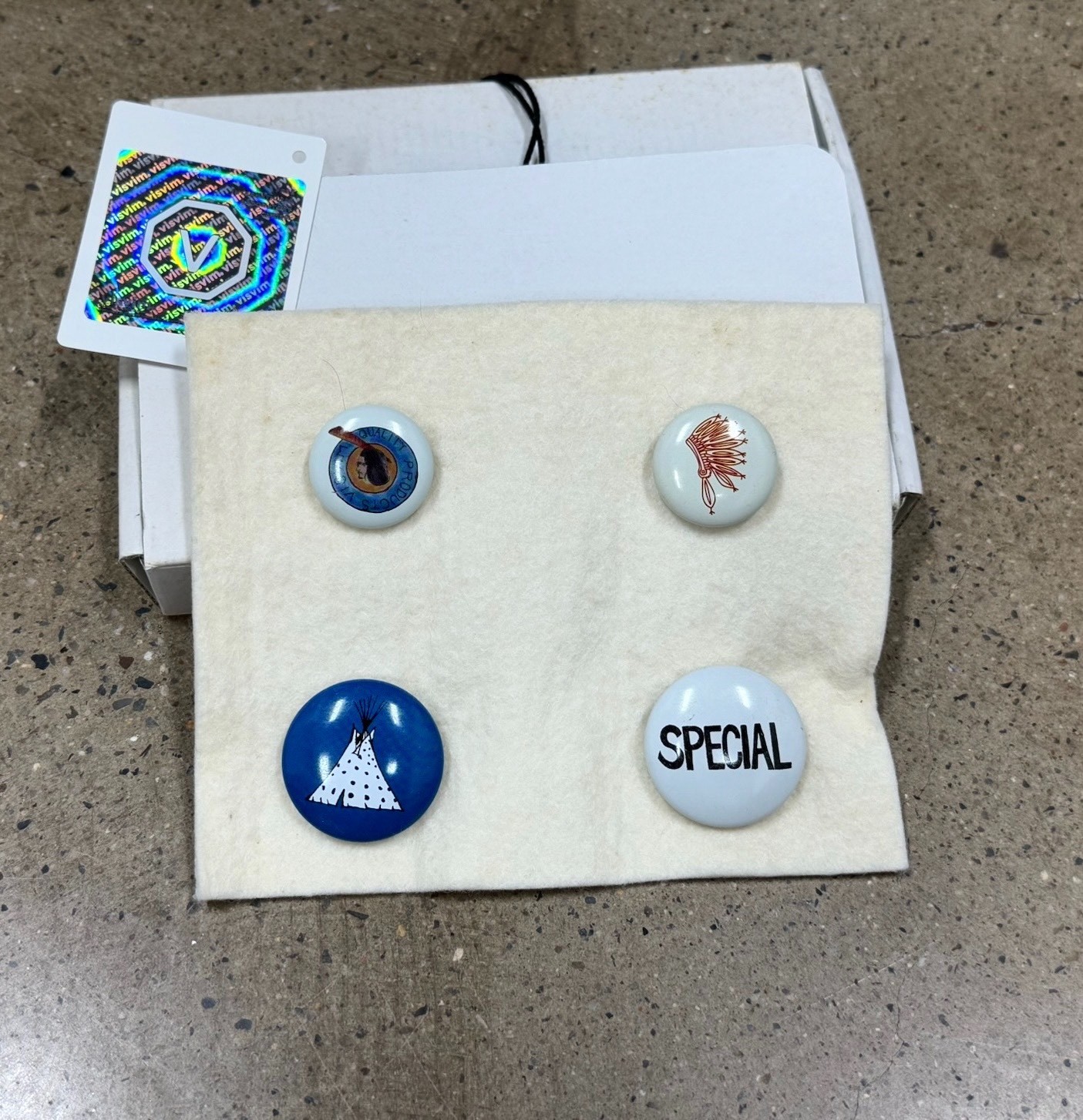 Visvim Native American Themed Pins