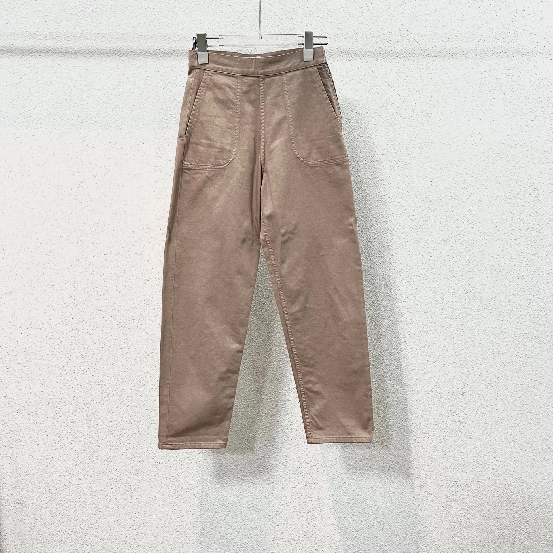 Dior Light Khaki Casual Nine-point Pants