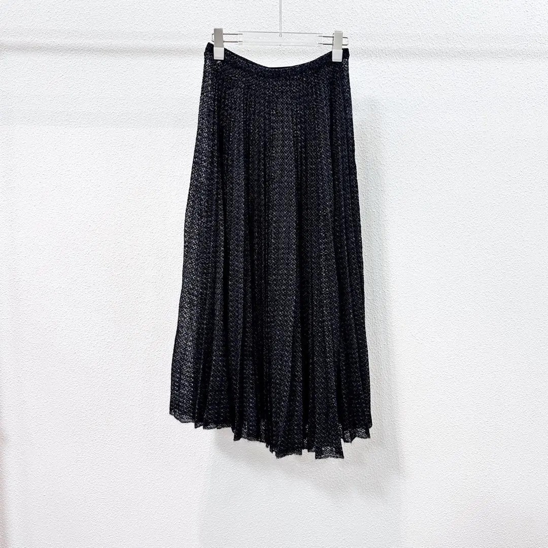 Dior Black Asymmetric Midi Wool Skirt