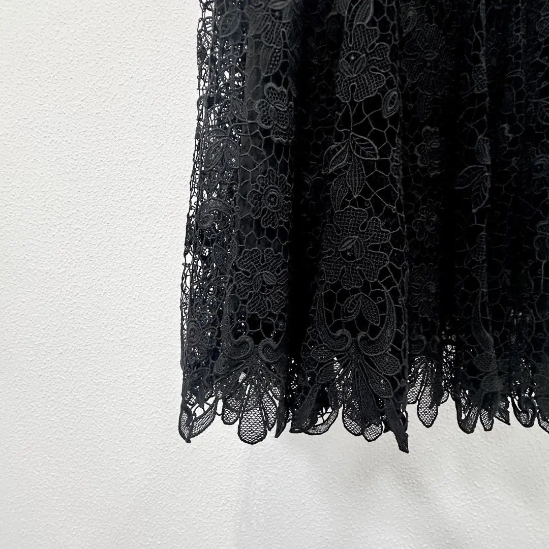 Dior Lace Embroidered Midi Skirt — back