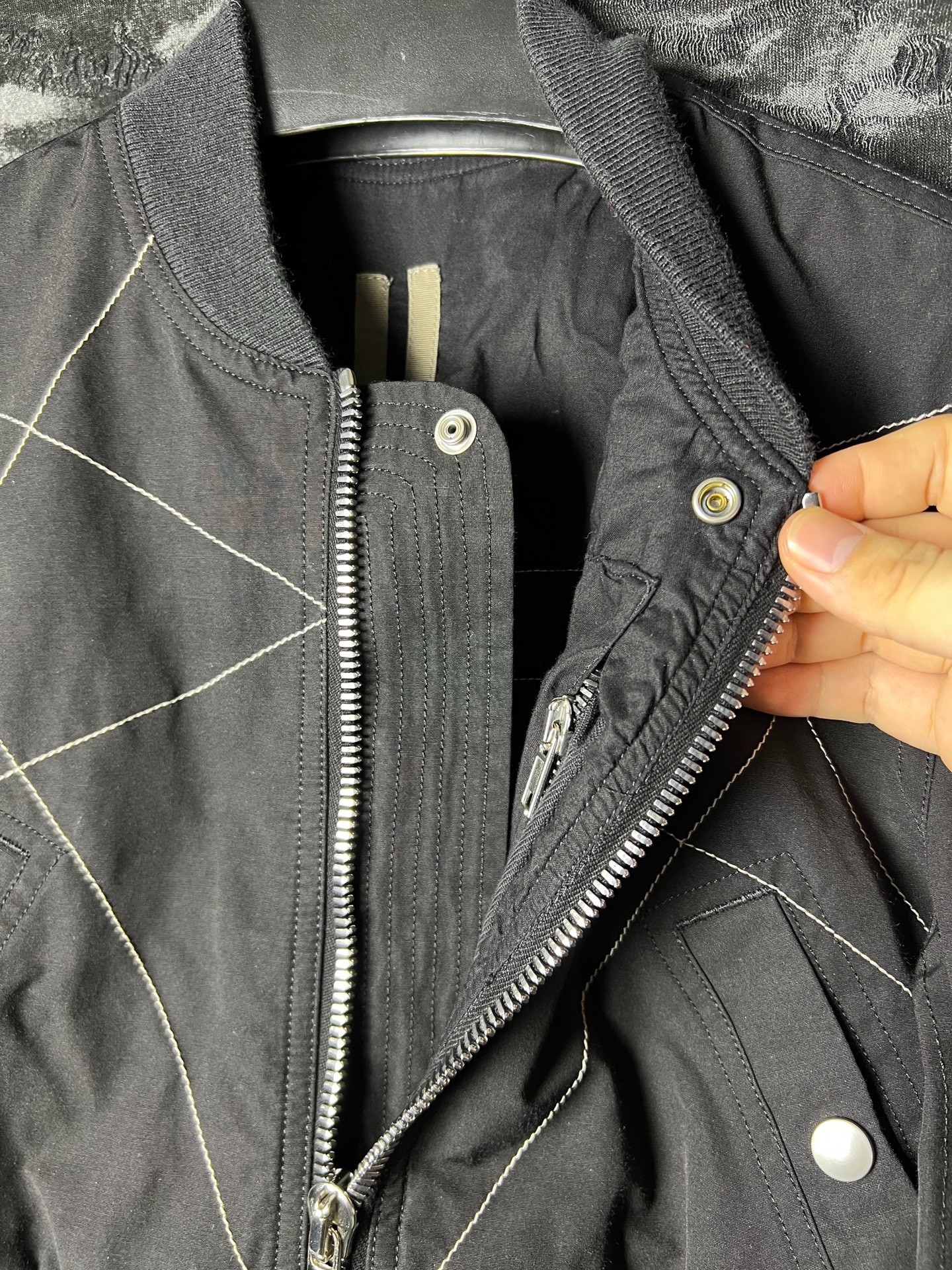 Rick Owens 18ss Six-Pointed Star Flight Jacket — back