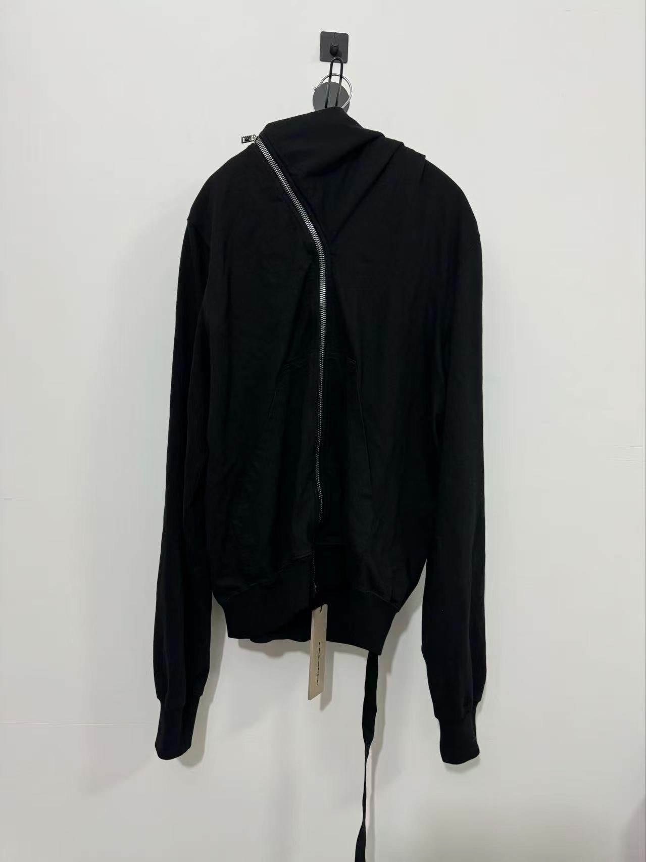 Rick Owens 2025FW Black Hooded Sweatshirt