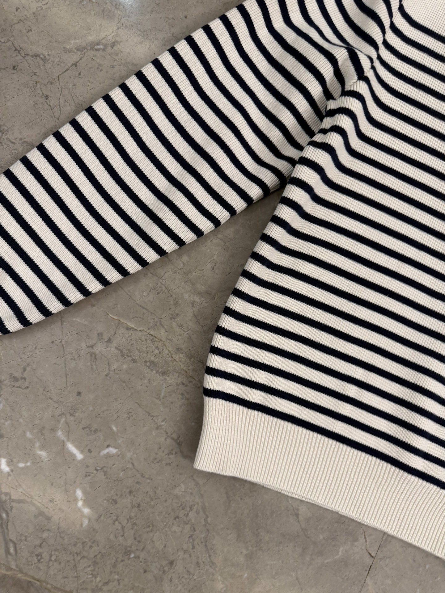 Celine Hedi Slimane Striped Knit Sweater — back