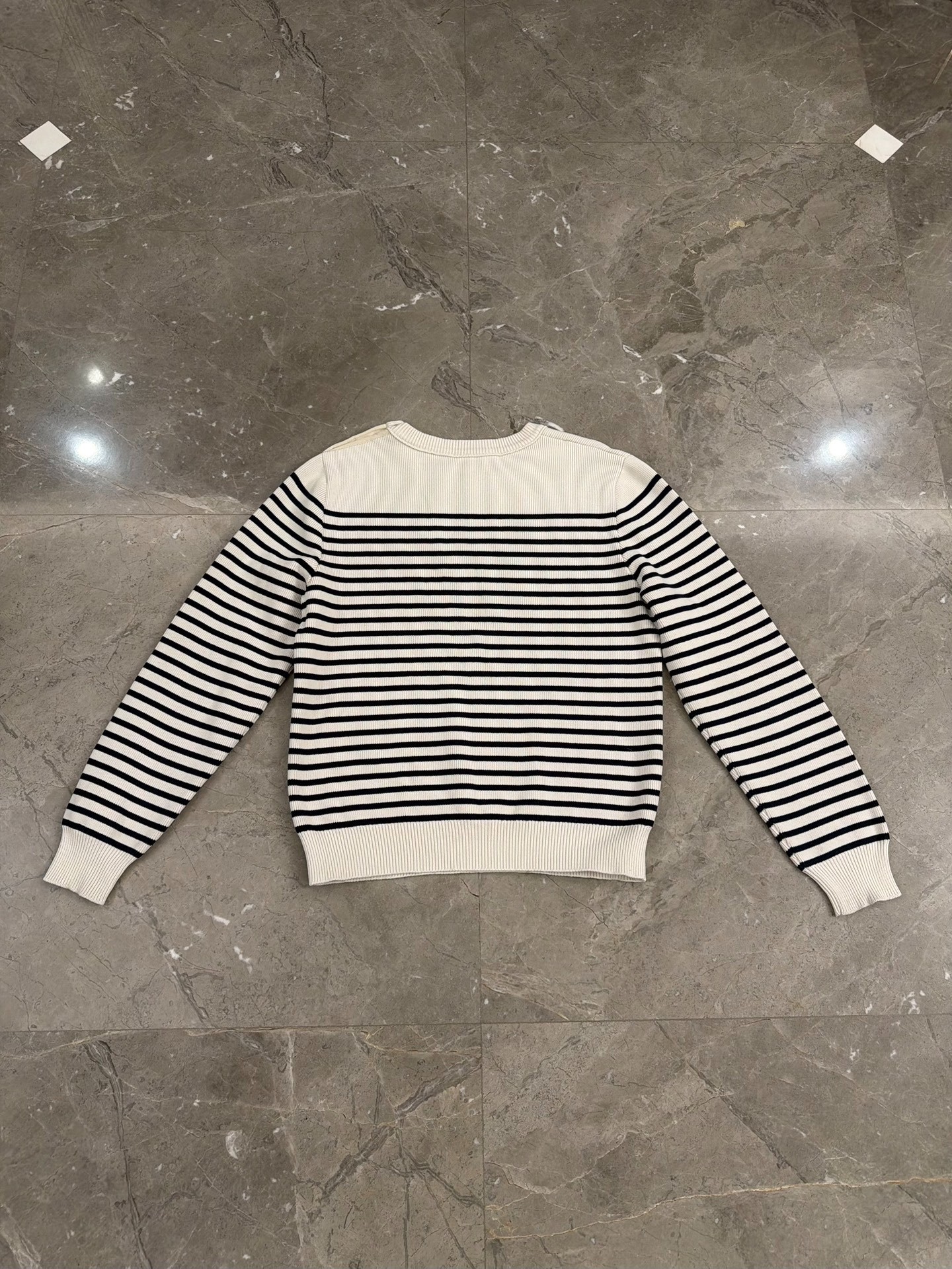 Celine Hedi Slimane Striped Knit Sweater — front