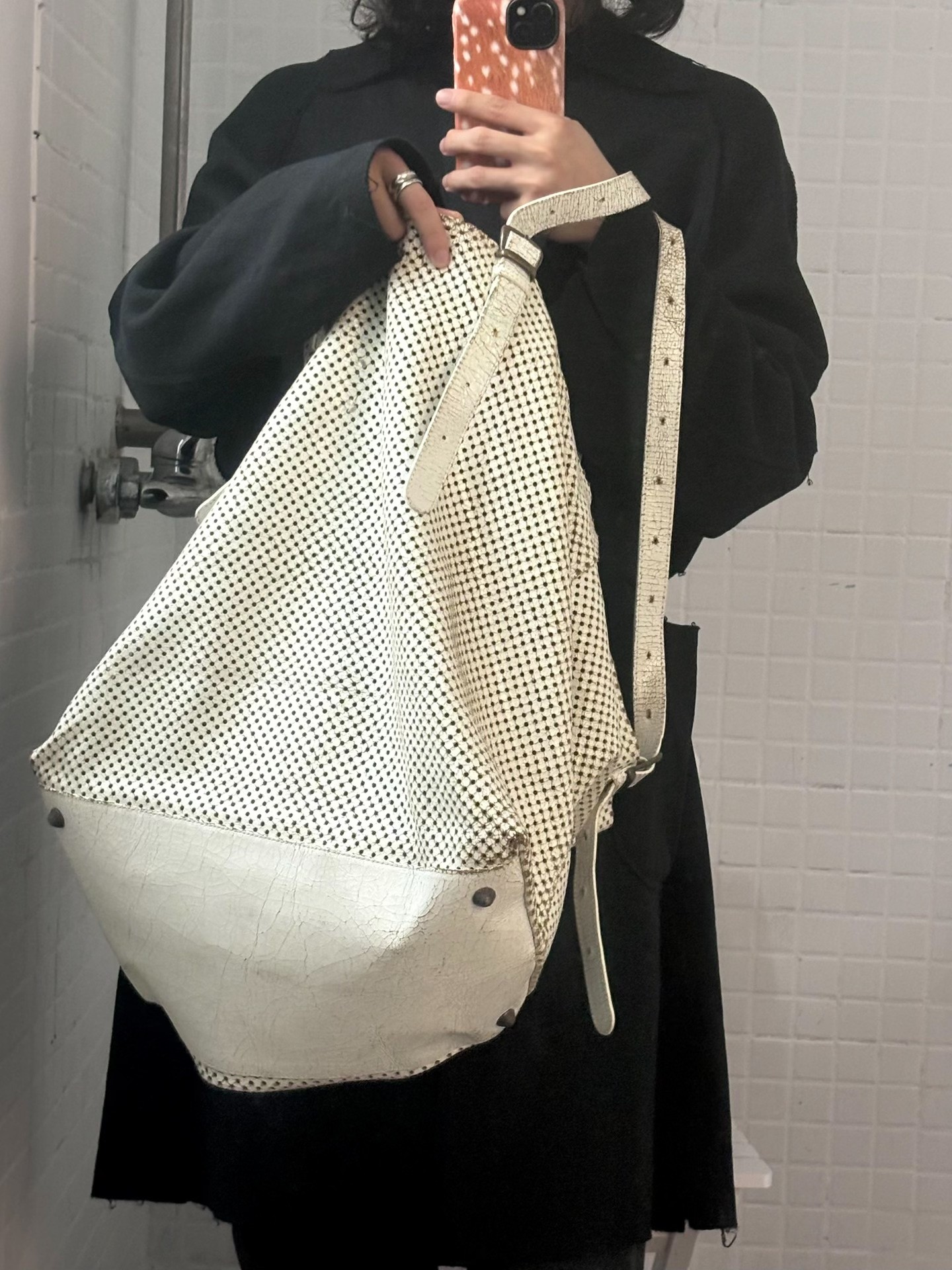 Maison Margiela SS2009 Laser Perforated Tote — detail