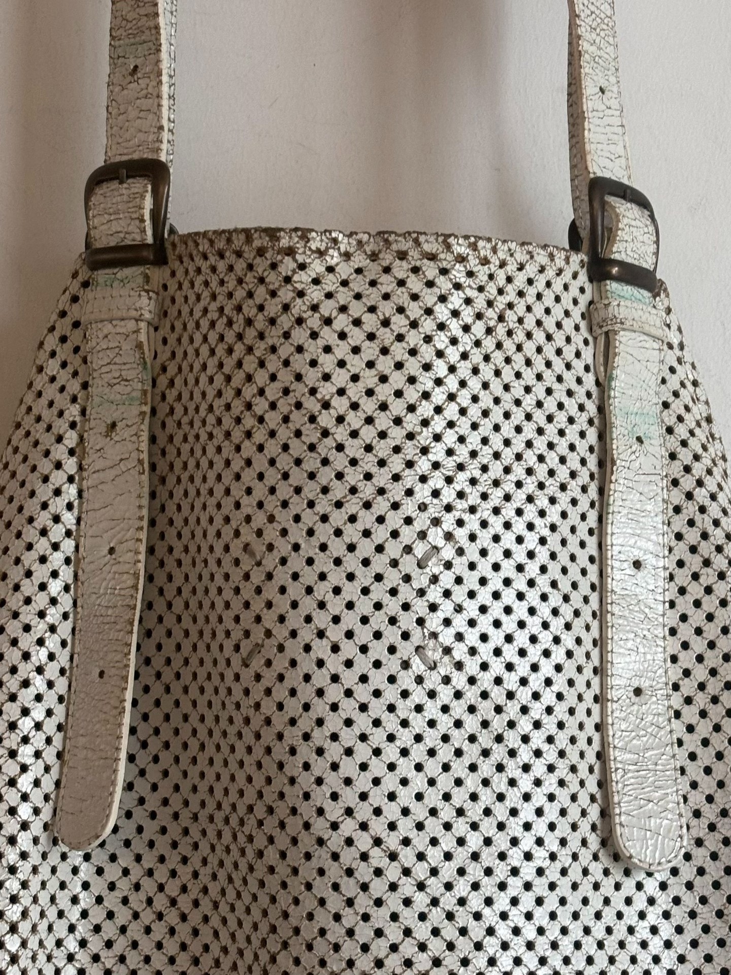 Maison Margiela SS2009 Laser Perforated Tote — label