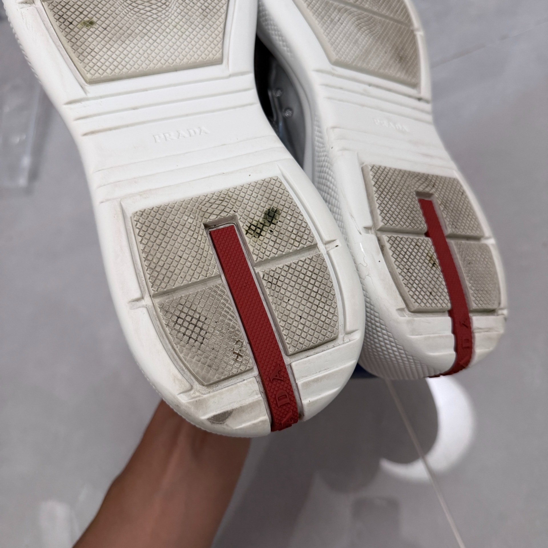 Prada America's Cup Sneakers — label