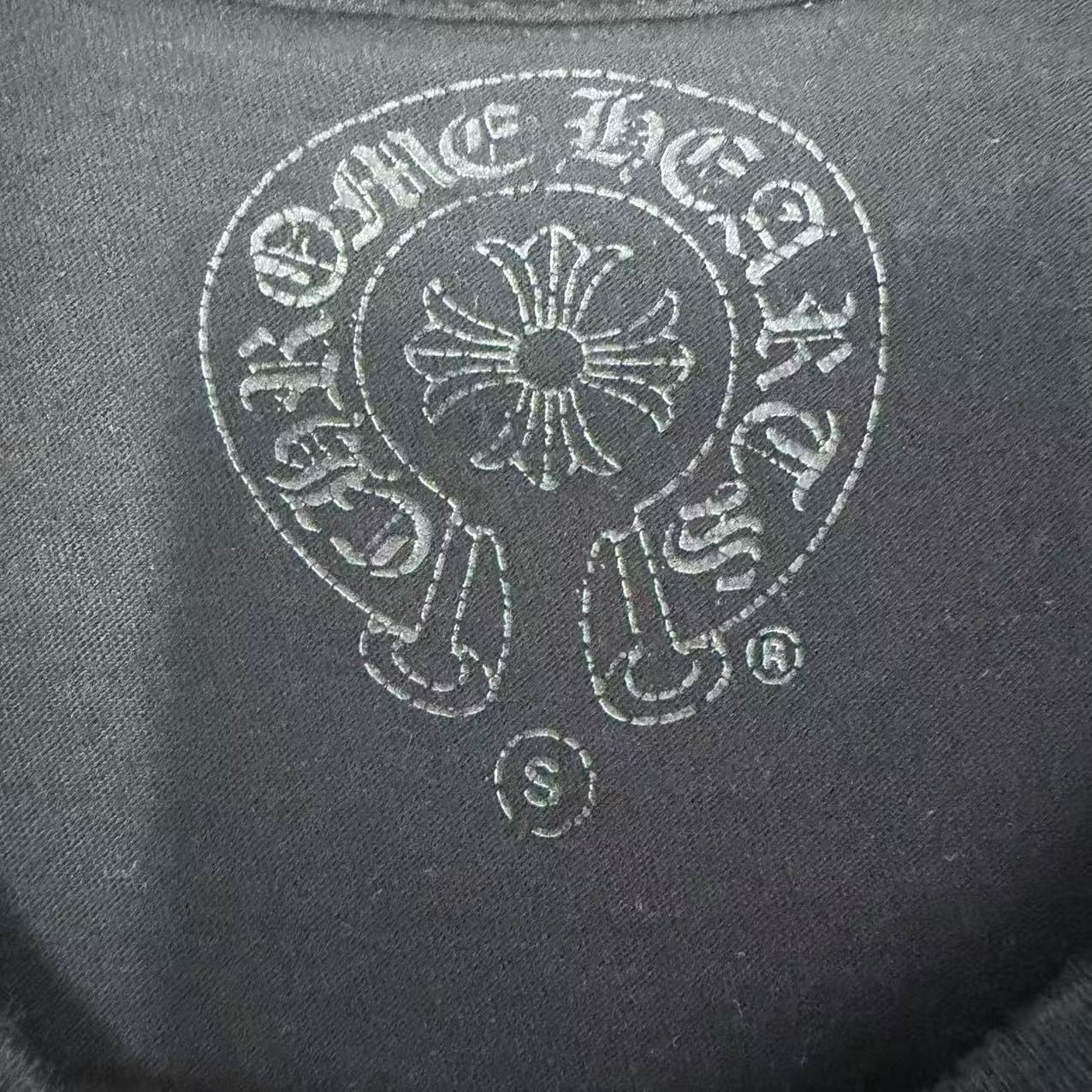 Chrome Hearts Black Short Sleeve T-Shirt — detail
