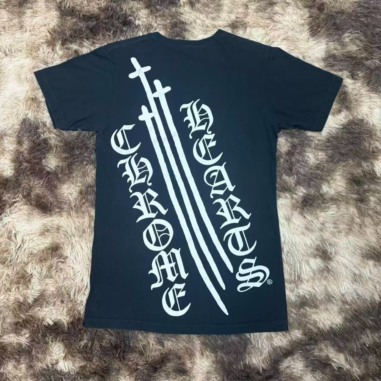 Chrome Hearts Black Short Sleeve T-Shirt — front