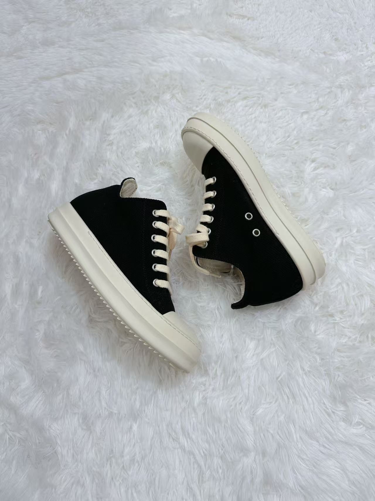 Rick Owens DRKSHDW Low-Top Canvas Shoes — back