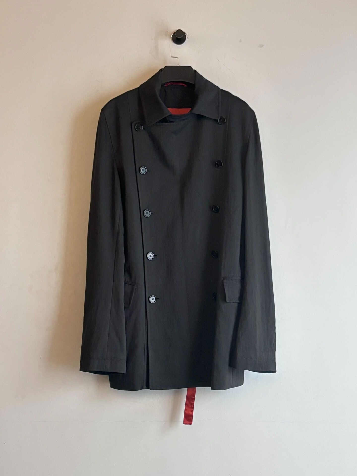Ann Demeulemeester Dark Gray Napoleon Jacket — front