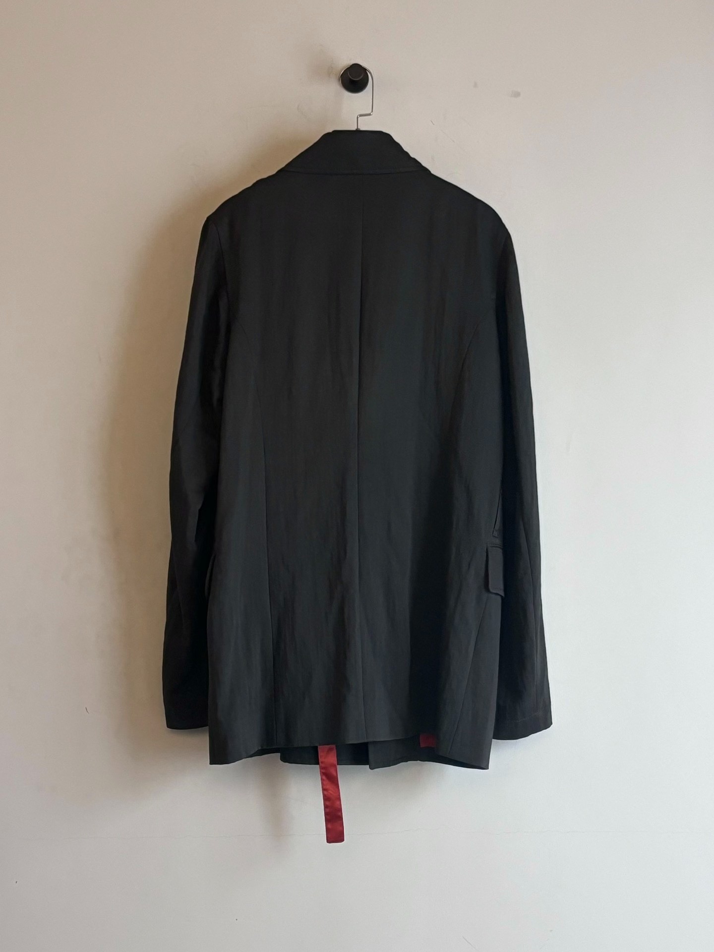 Ann Demeulemeester Dark Gray Napoleon Jacket — label