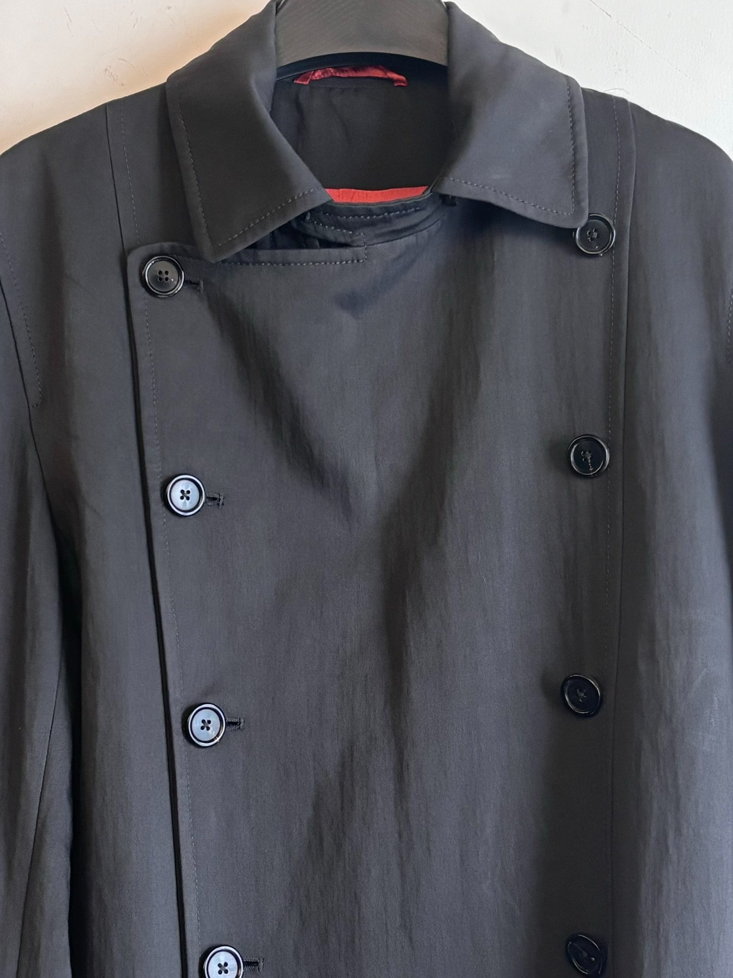 Ann Demeulemeester Dark Gray Napoleon Jacket — detail
