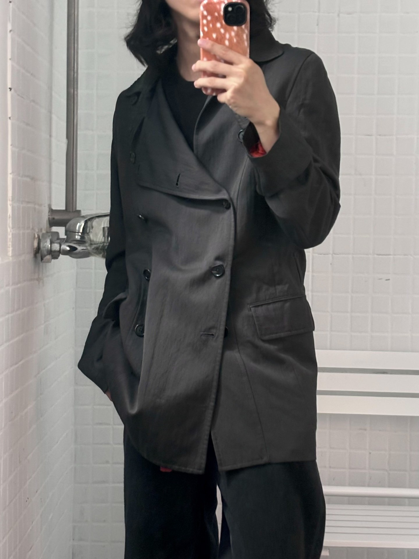 Ann Demeulemeester Dark Gray Napoleon Jacket