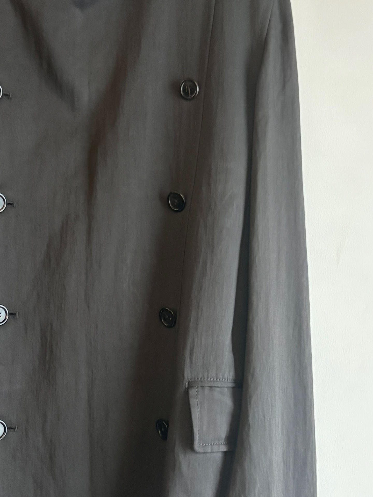 Ann Demeulemeester Dark Gray Napoleon Jacket — back