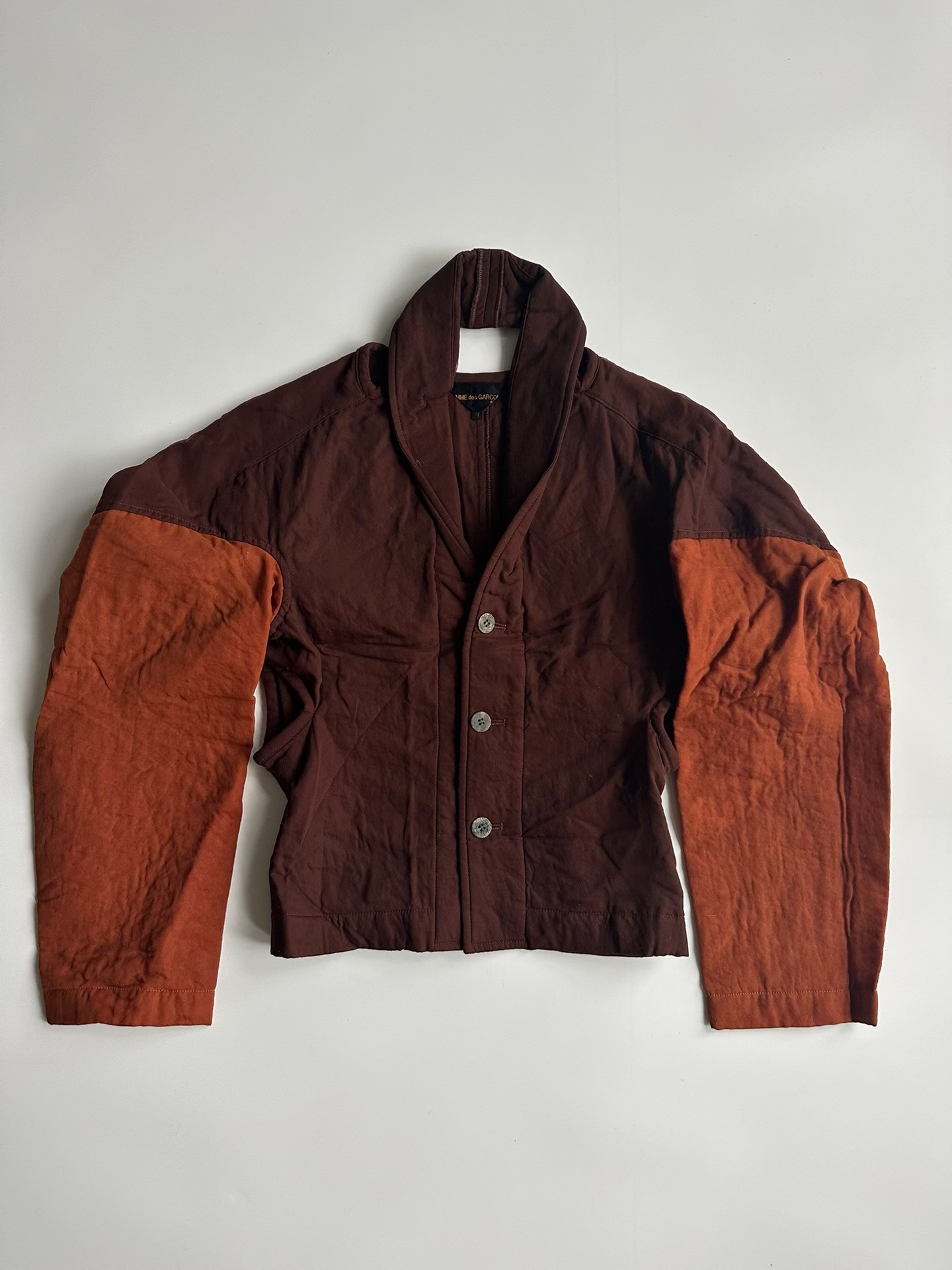 Comme des Garcons 90AW Deconstructed Jacket — label