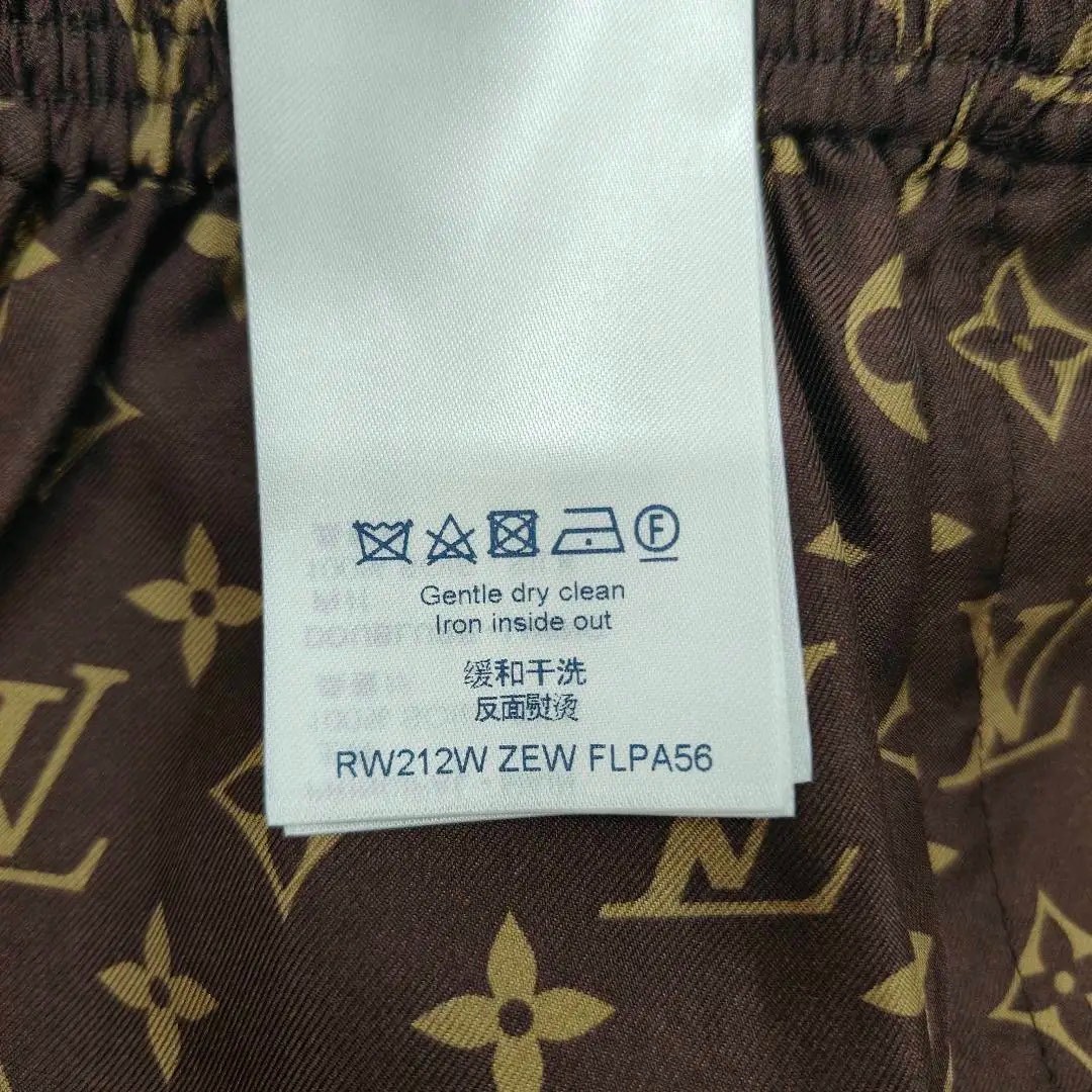 Louis Vuitton Monogram Wide-Leg Shorts — back