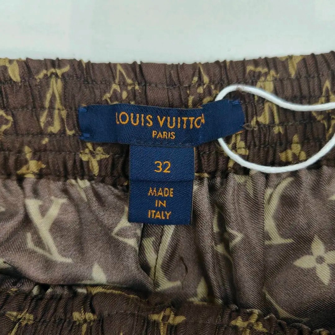 Louis Vuitton Monogram Wide-Leg Shorts — detail