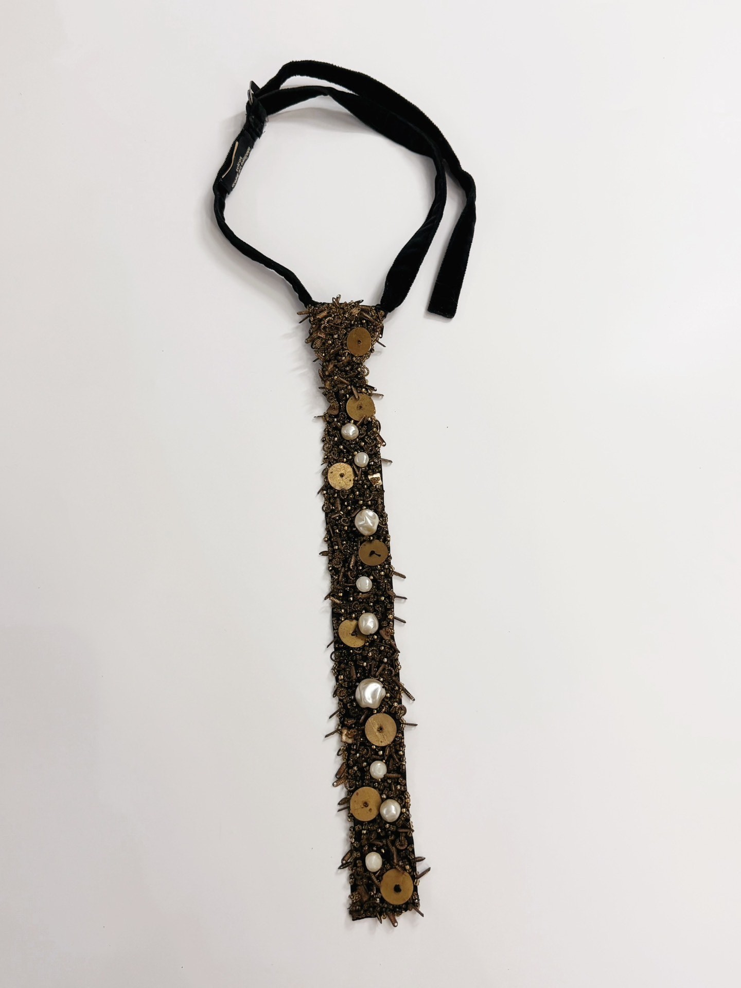 Comme des Garçons Metal Decorated Tie