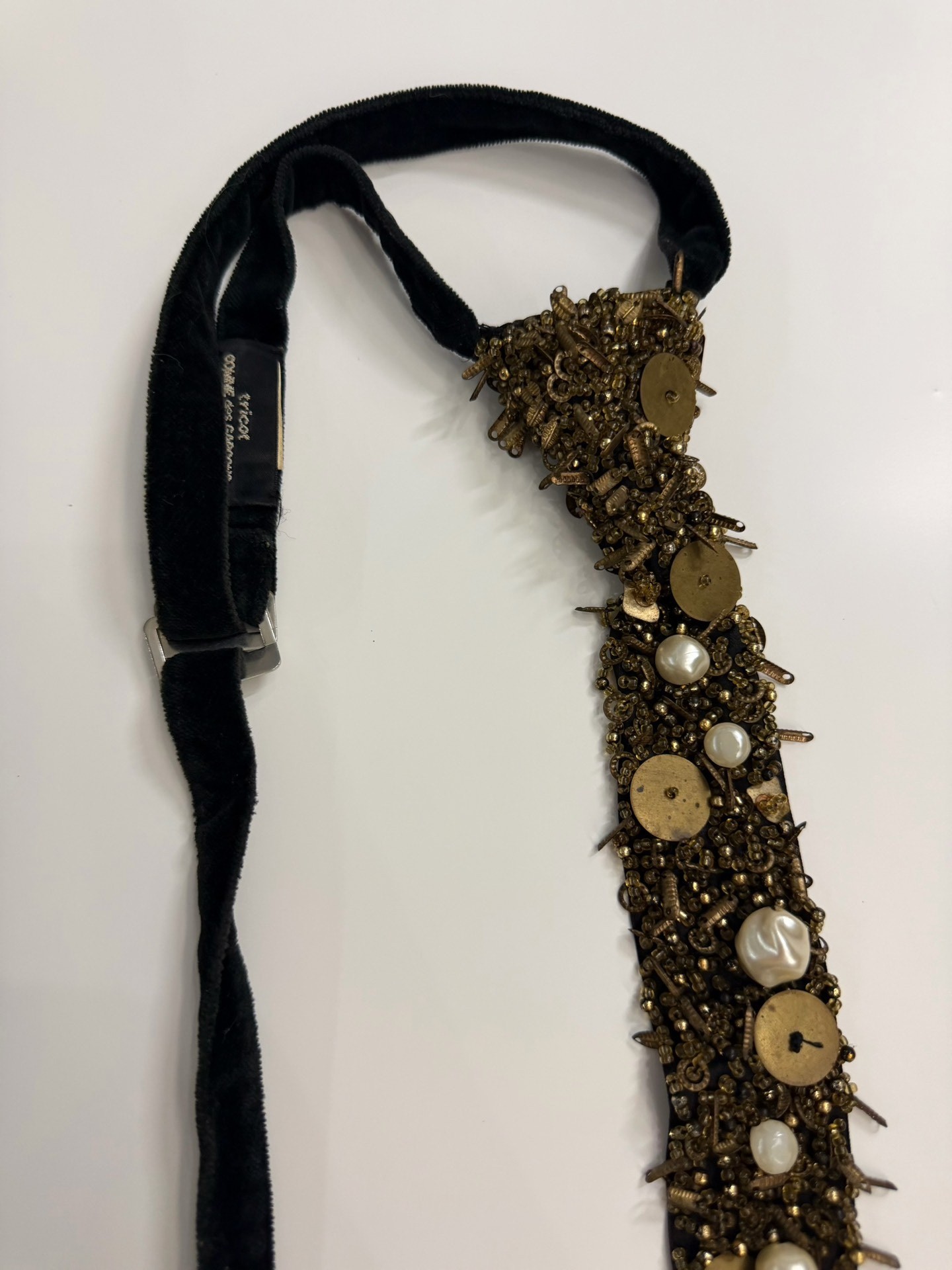Comme des Garçons Metal Decorated Tie — front