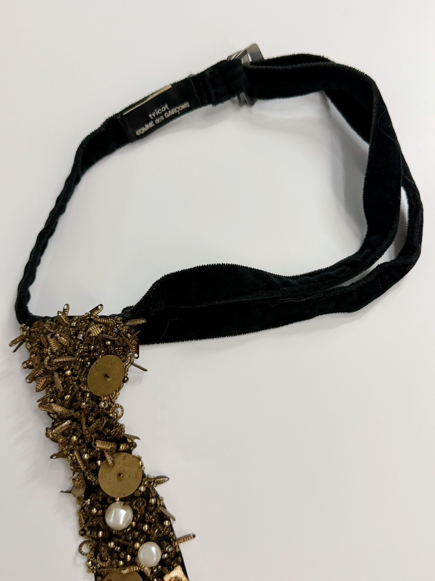Comme des Garçons Metal Decorated Tie — back