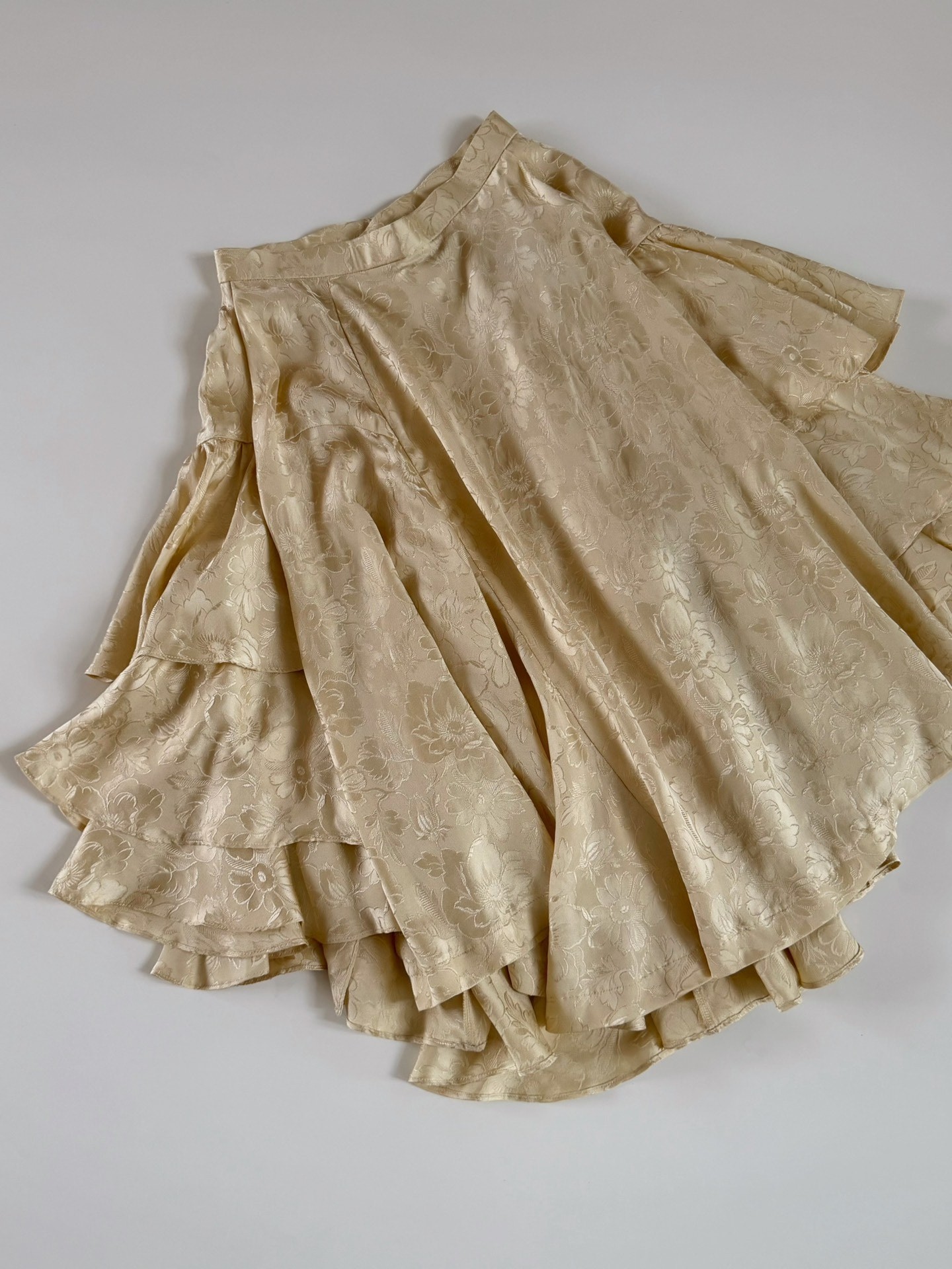 Comme des Garcons Asymmetric Satin Skirt — label