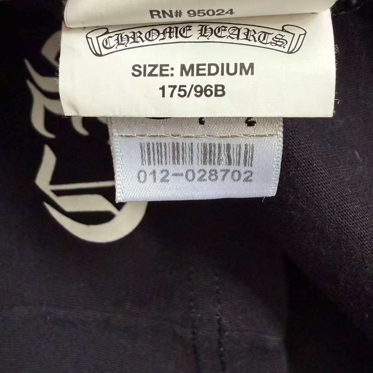 Chrome Hearts Star Print Long Sleeve Shirt — label