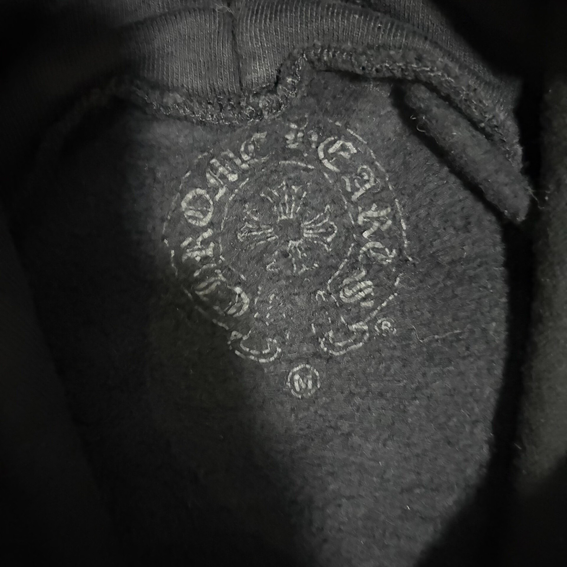 Chrome Hearts Black Hoodie — detail